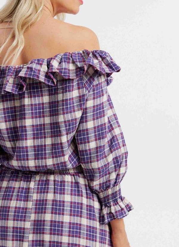 Lança Perfume - Vestido Super Midi Ombro a Ombro 01035 3