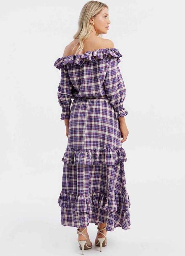 Lança Perfume - Vestido Super Midi Ombro a Ombro 01035 4