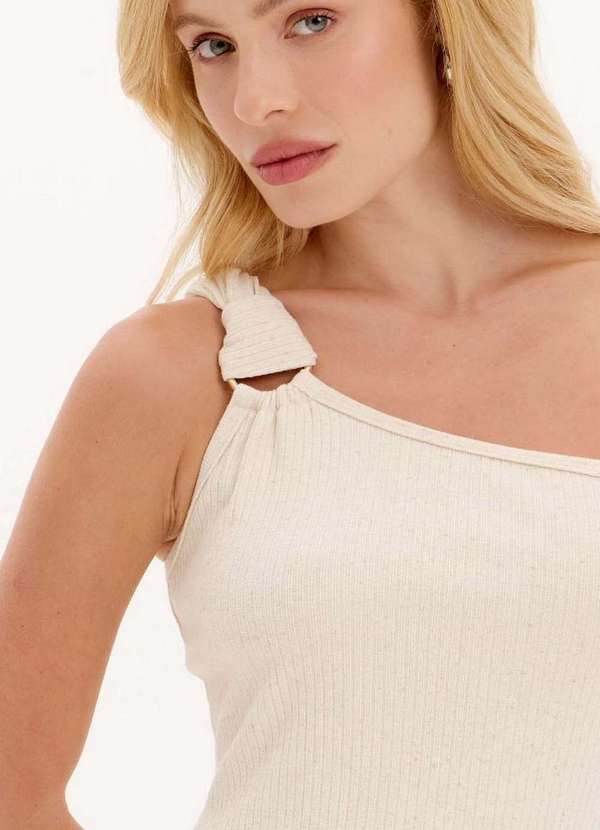 Lança Perfume - Vestido Super Midi Ombro Único Linho A1664 2