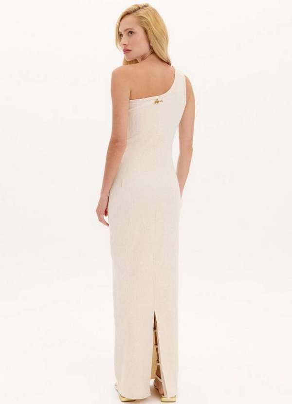 Lança Perfume - Vestido Super Midi Ombro Único Linho A1664 4