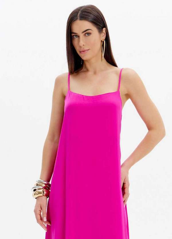 Lança Perfume - Vestido Super Midi Solto de Alças A1327 2