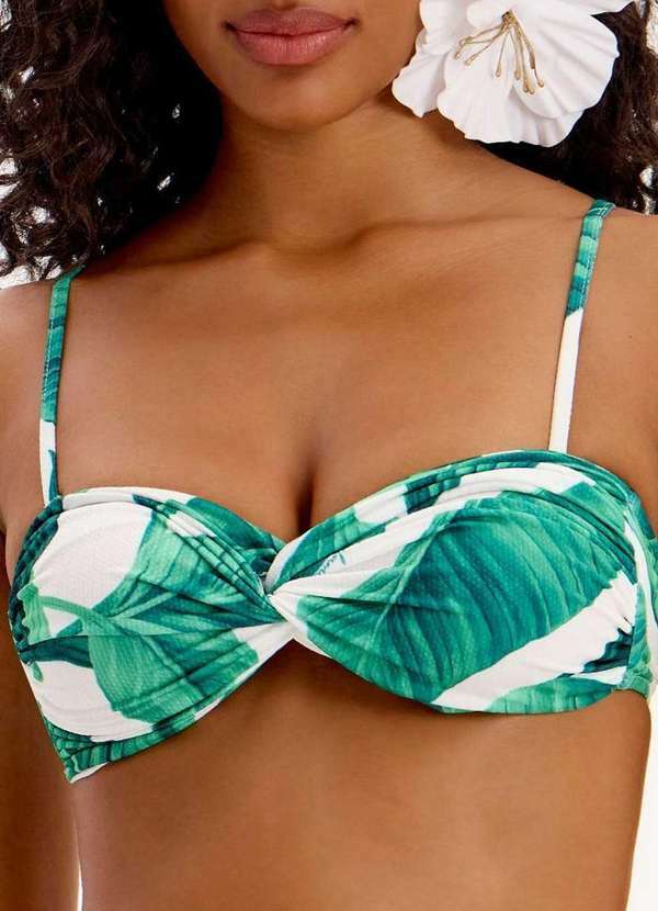 Lança Perfume - Biquíni Estampado com Alça Removível e Amarração Lateral A1918 2