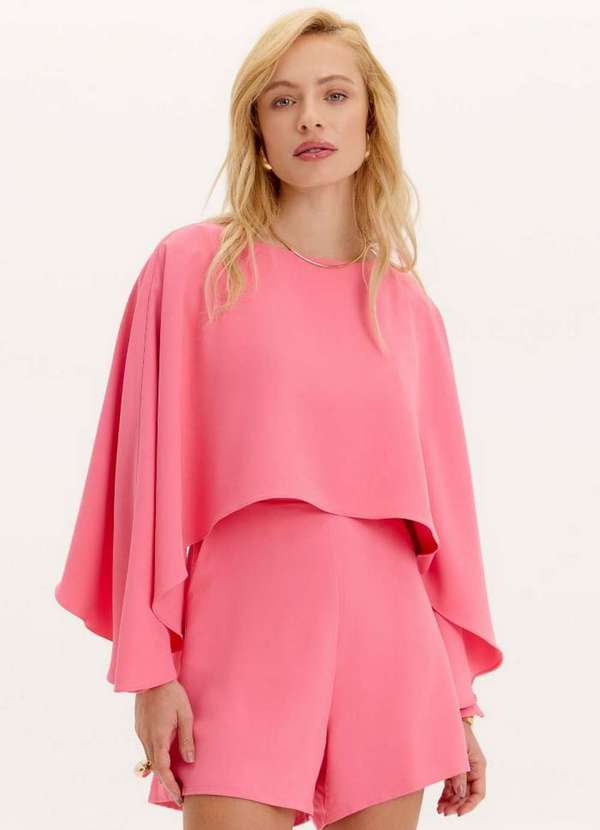 Lança Perfume - Macacão Curto com Sobreposição A1658 2