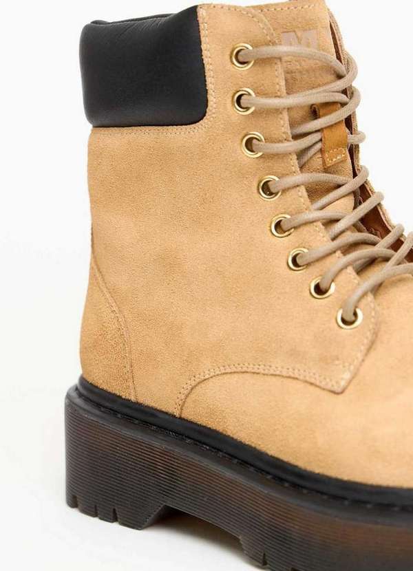 My Favorite - Bota Cano Baixo Couro Camurça A2357 3