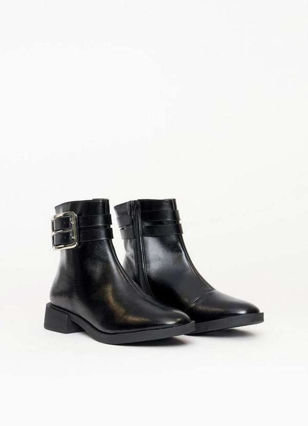 My Favorite - Bota Cano Curto com Fivela Dupla A0003 4
