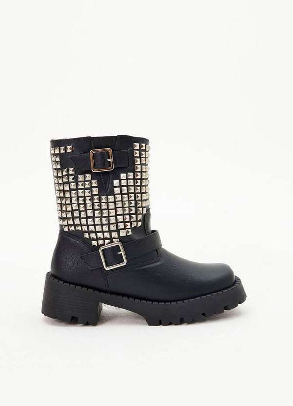 My Favorite - Bota Cano Curto com Rebites A0003