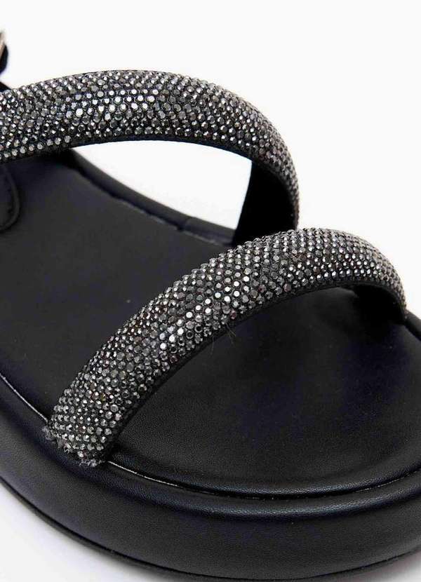 My Favorite - Sandália Papete Tiras Brilhos A0003 3