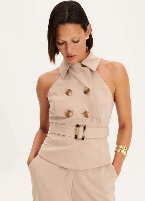 My Favorite - Blusa Alfaiataria com Botões A1008