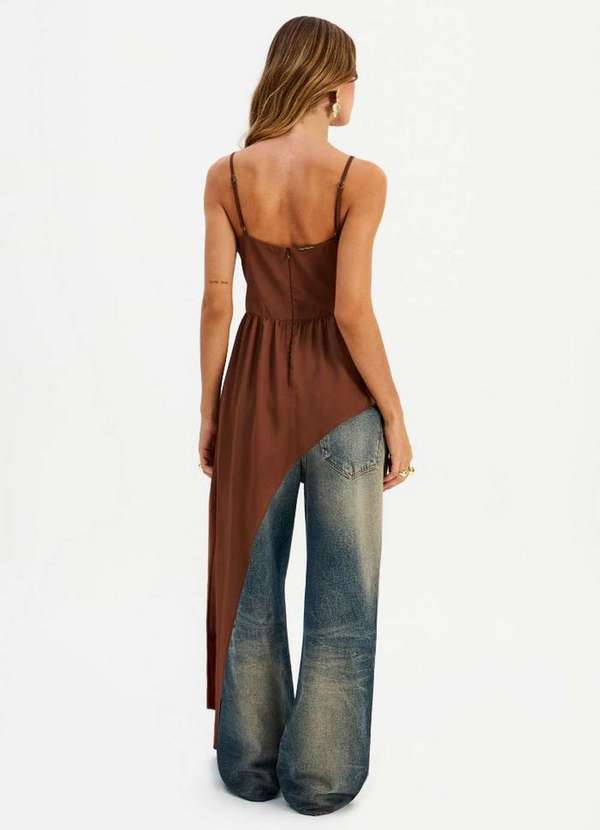 My Favorite - Blusa Assimétrica de Alça com Renda A3935 3