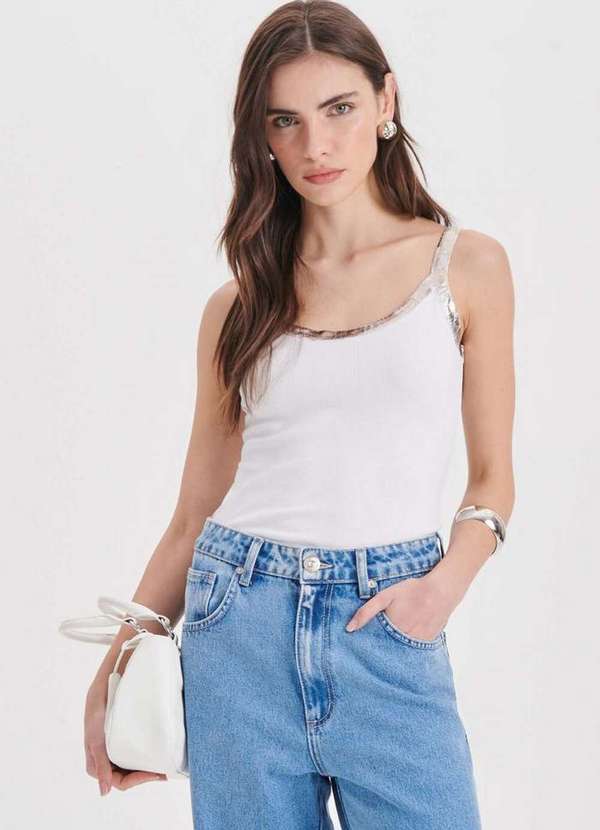 My Favorite - Blusa Canelada de Alça A0002