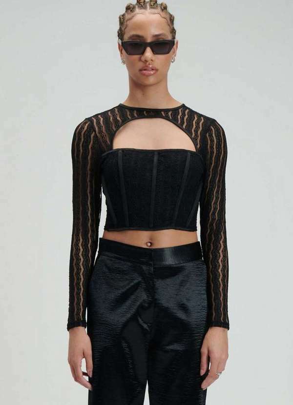 My Favorite - Blusa Corset Cropped A0003