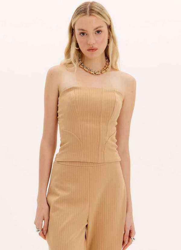 My Favorite - Blusa Corset Risca de Giz A1692