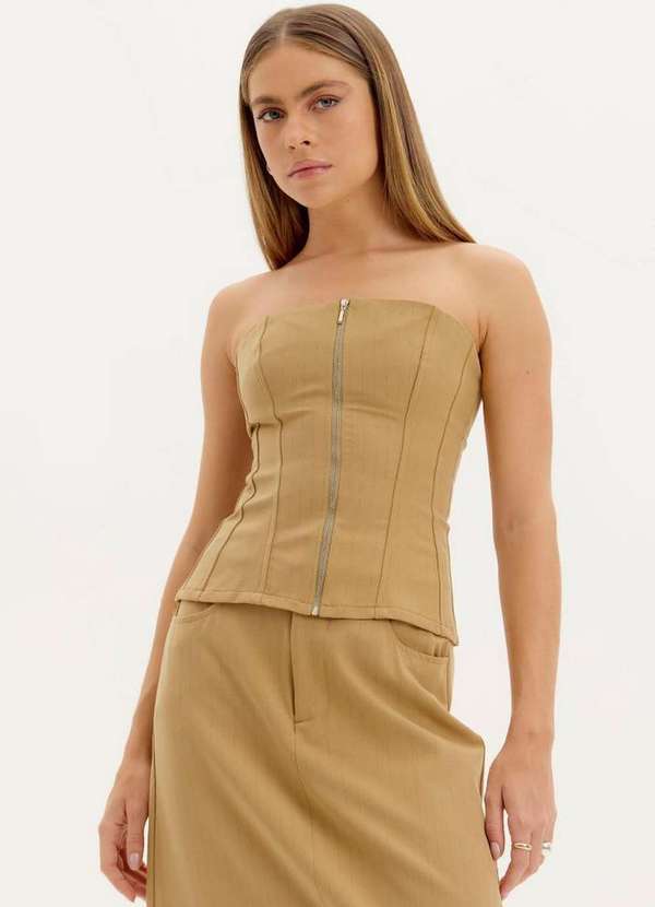 My Favorite - Blusa Corset Risca de Giz A1387