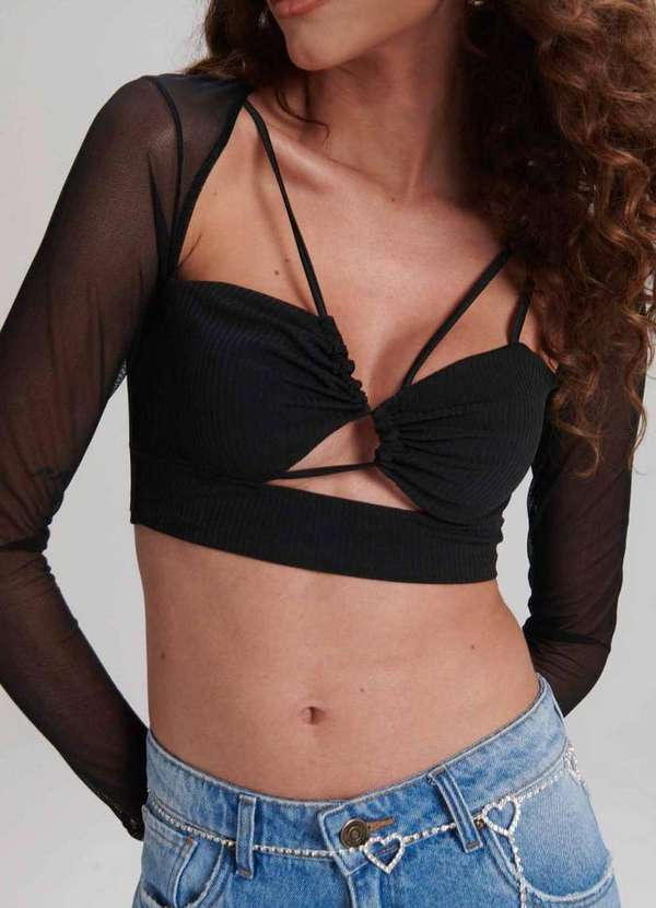 My Favorite - Blusa Cropped Assimétrica 00003 2