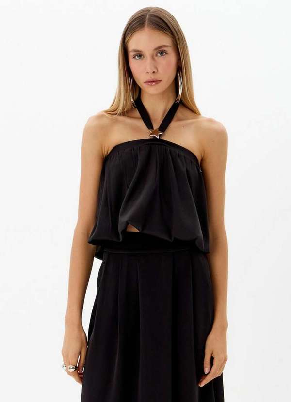 My Favorite - Blusa Cropped Balonê com Amarração A0003