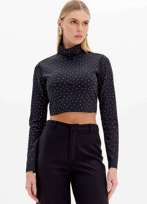 My Favorite - Blusa Cropped Brilhos A0003