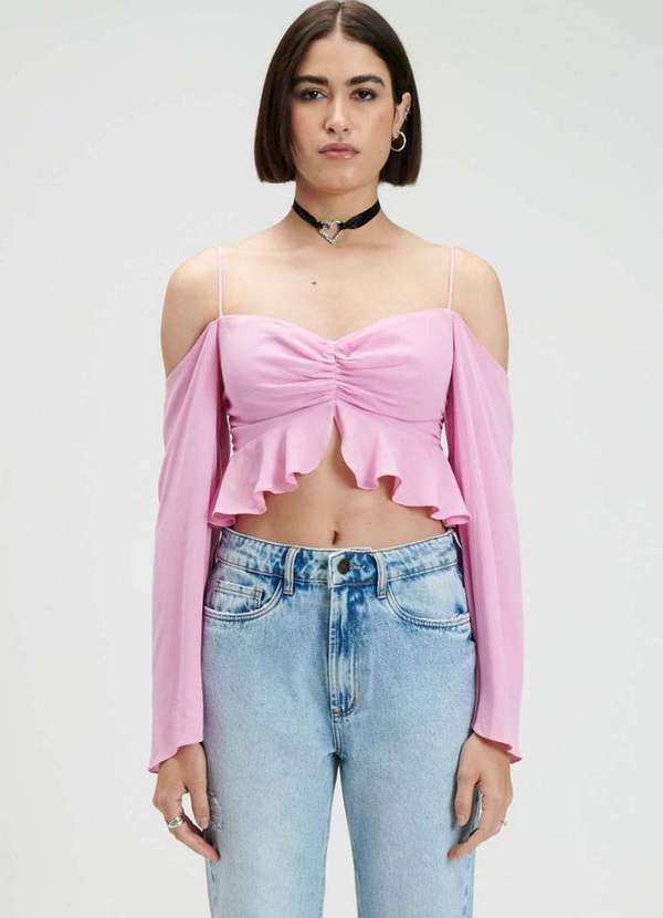 My Favorite - Blusa Cropped com Babado A0013 1