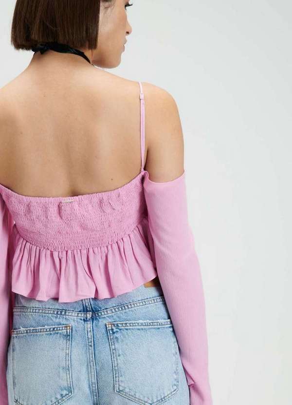 My Favorite - Blusa Cropped com Babado A0013 2