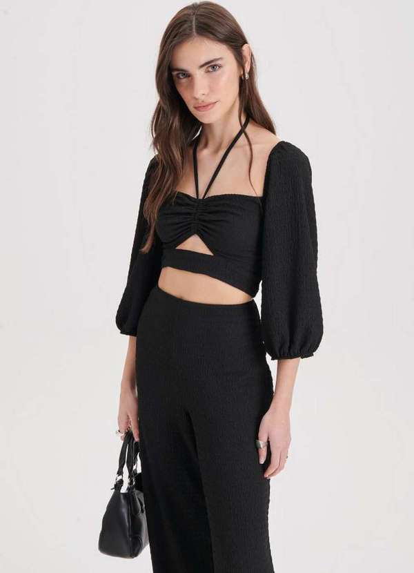 My Favorite - Blusa Cropped com Cut Out A0003