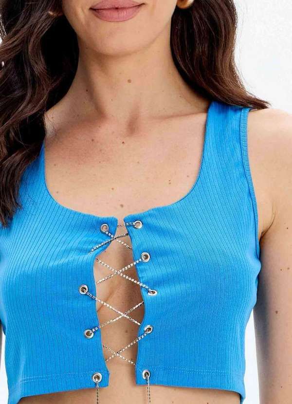 My Favorite - Blusa Cropped com Strass 00715 3