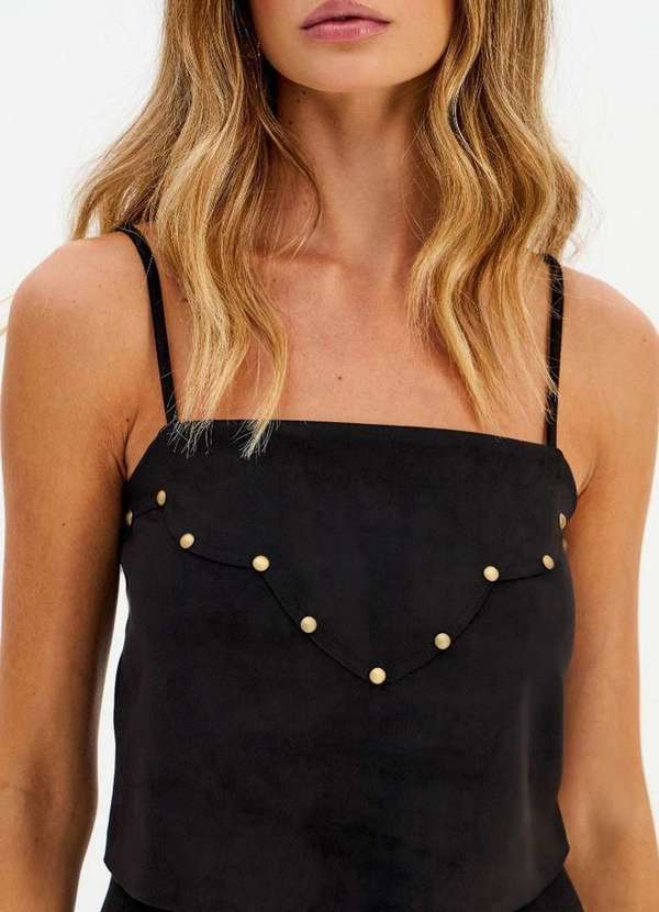 My Favorite - Blusa Cropped de Alça Camurça A0003 3