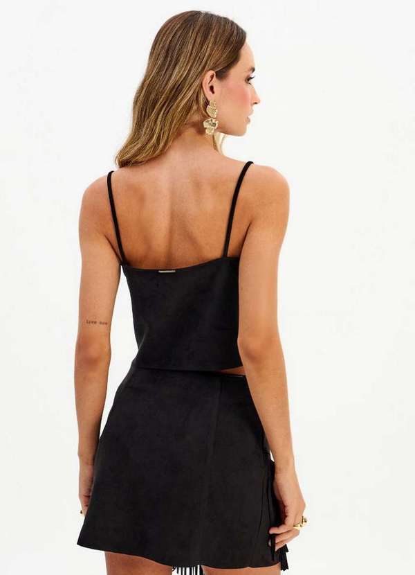 My Favorite - Blusa Cropped de Alça Camurça A0003 4