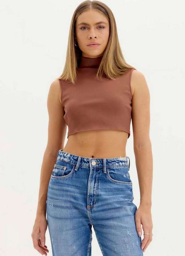 My Favorite - Blusa Cropped Gola Alta A1558