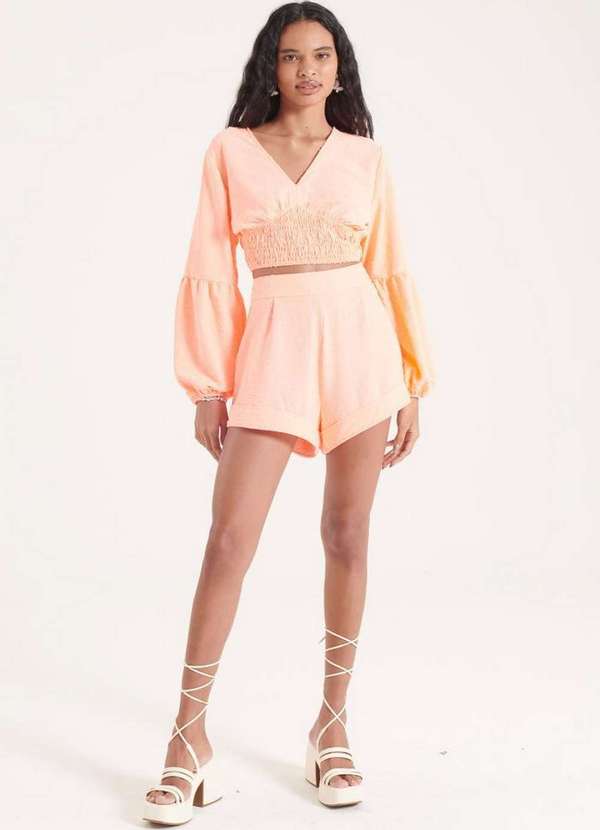 My Favorite - Blusa Cropped Manga Longa 09850 1