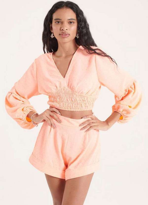 My Favorite - Blusa Cropped Manga Longa 09850 3