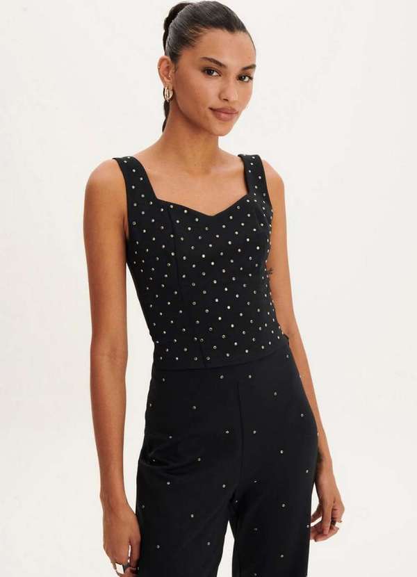 My Favorite - Blusa Curta com Brilhos A0003