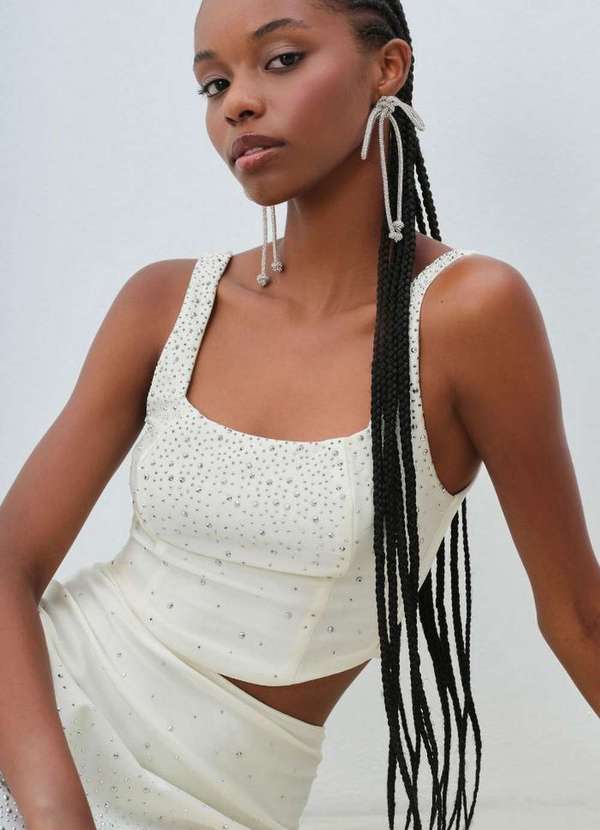 My Favorite - Blusa Curta com Brilhos A0001