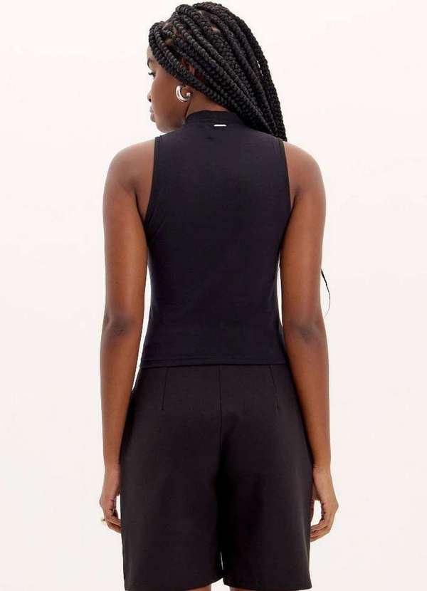 My Favorite - Blusa Curta Gola Alta Brilhos A0003 3