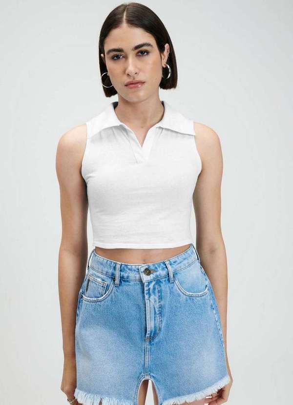 My Favorite - Blusa Gola Polo sem Manga A0002