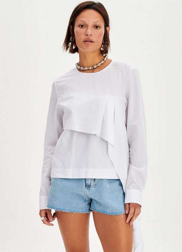 My Favorite - Blusa Manga Longa com Babados A0002