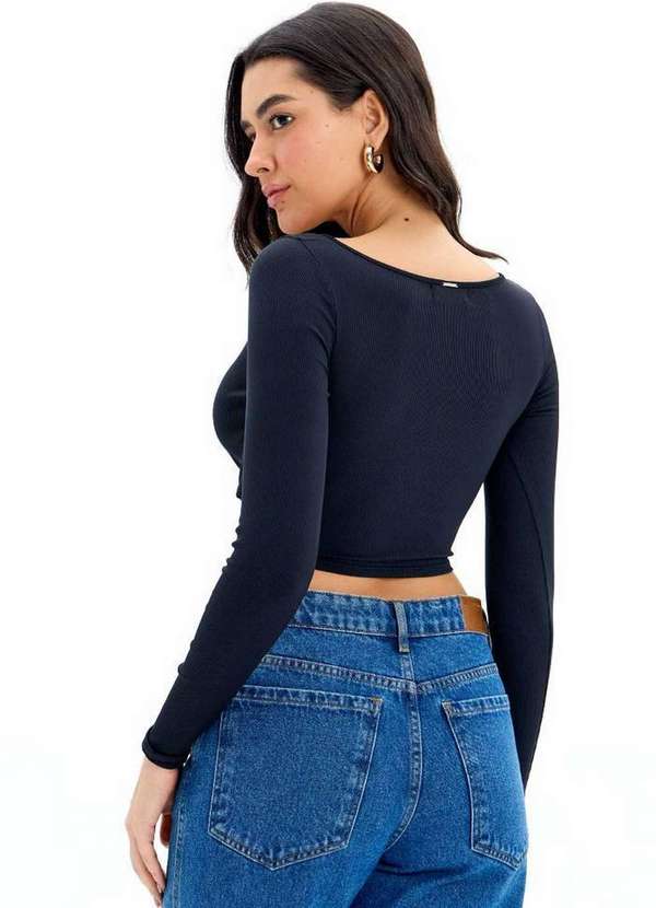 My Favorite - Blusa Manga Longa Transpassada A0003 3