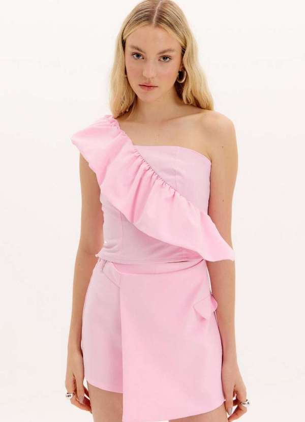 My Favorite - Blusa Ombro Único com Babado A1574