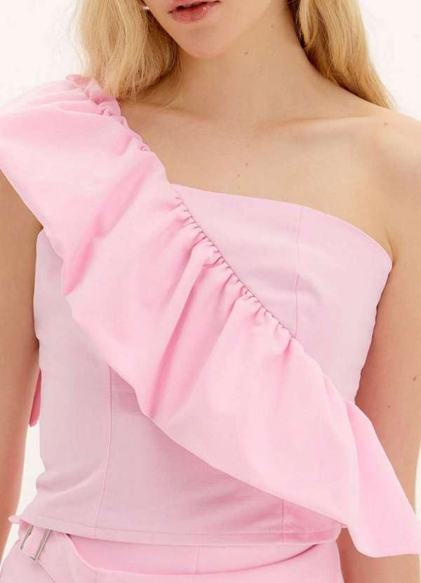 My Favorite - Blusa Ombro Único com Babado A1574 2