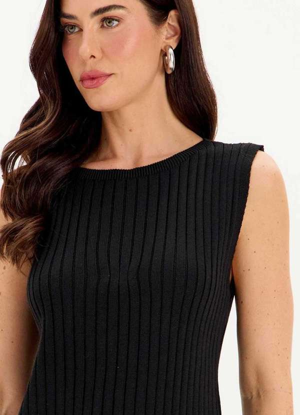 My Favorite - Blusa Tricot Alongada sem Mangas A0003 2