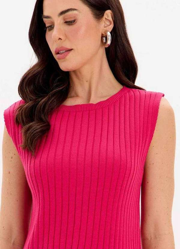 My Favorite - Blusa Tricot Alongada sem Mangas A1580 3