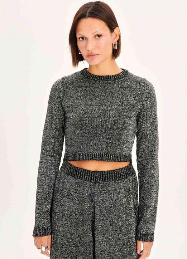 My Favorite - Blusa Tricot Manga Longa A0422