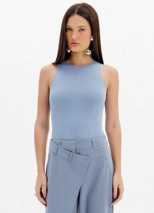 My Favorite - Body sem Mangas Canelado A2349