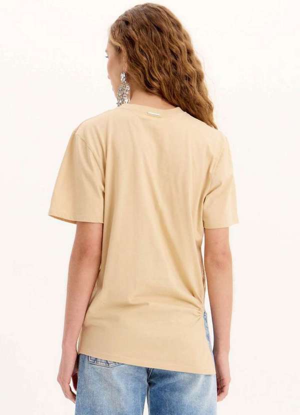 My Favorite - T-Shirt Alongada Manga Curta com Aplicações A1963 3