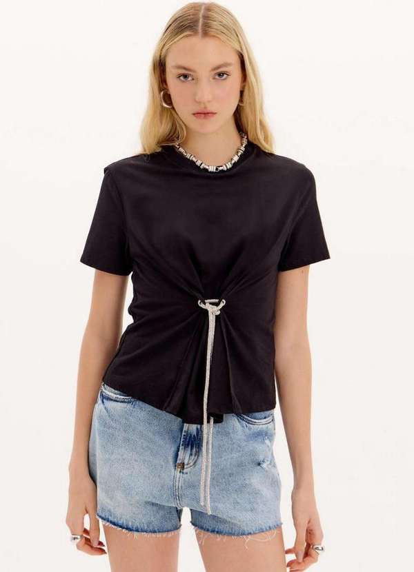 My Favorite - T-Shirt Baby Look Amarração A0003