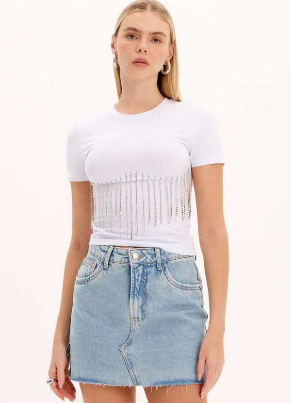 My Favorite - T-Shirt Baby Look com Brilhos A0002