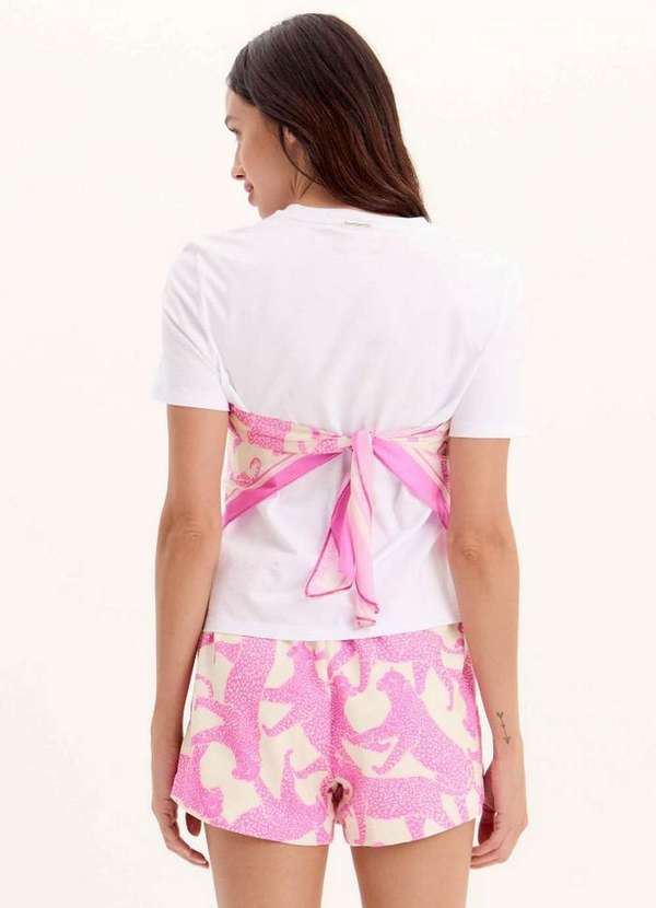 My Favorite - T-Shirt Baby Look com Lenço Estampado A1998 3