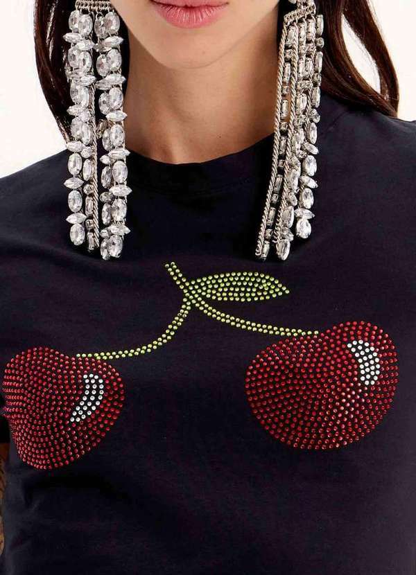 My Favorite - T-Shirt Baby Look Estampa Brilhos A0003 2