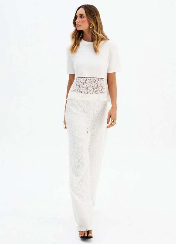 My Favorite - T-Shirt com Renda A0001 3