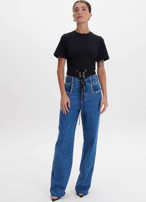 My Favorite - T-Shirt Corset com Amarração A0003 4