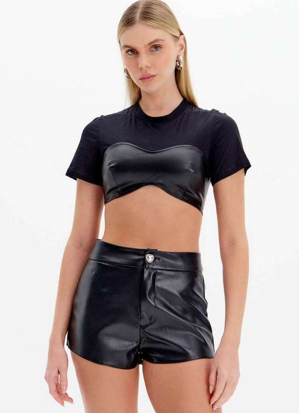 My Favorite - T-Shirt Cropped Corset A0003