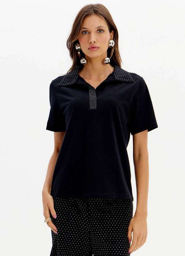 My Favorite - T-Shirt Gola Polo com Brilho A0003 3